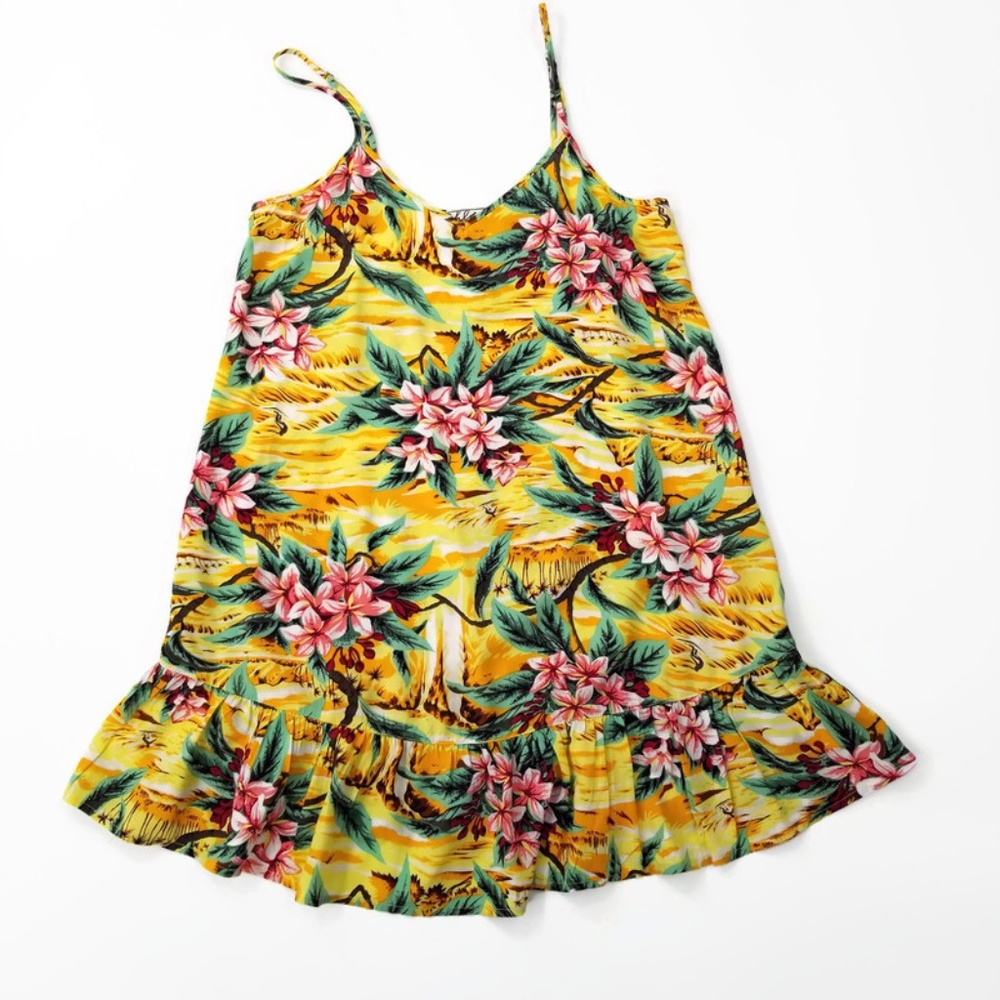 Chloe K Dress/shirt Sm Hawaiian Tropical Pattern